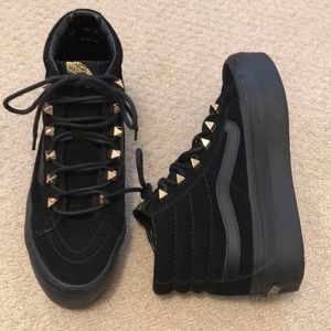 vans platform studded